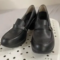 Re:getA リ:ゲッタ 黒 ウェッジソール ローファー パンプス 24cmのサムネイル