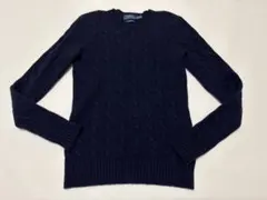 美品　ラルフローレン　カシミヤ100％ケーブル編みニット　セーター　国内正規品