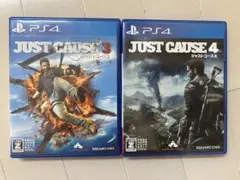 【中古】PS4 ジャストコーズ3、4【2点セット】