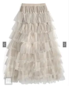 GRL チュールティアードボリュームスカート ru1300