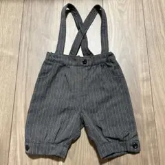 フォーマル　ハーフパンツ　ストライプ　グレー　かっこいい　オシャレ
