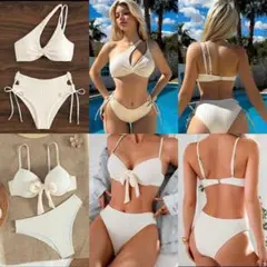 セパレート水着 ビキニ まとめ売り SHEIN ワンホン 韓国 新品未使用 白