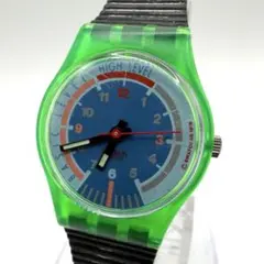 稼働品 新品電池 SWATCH スウォッチ 腕時計 グリーン 1989 ミント