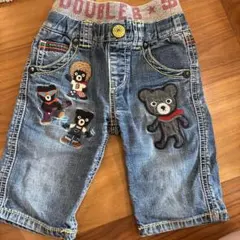 DOUBLE.B デニムハーフパンツ 90cm 値下げしました