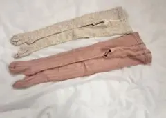 H&M ベビータイツ 86/92 ピンク ベージュ 2色セット