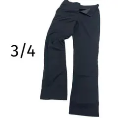 ブラック スラックス 3/4 Sサイズ相当　きれいめ　パンツ　オフィスカジュアル