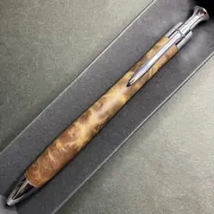 極上杢】こぶた工房 マーブルウッド シャープペンシル クリップ傷なし