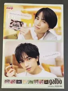 meiji galbo 菊池風磨&中島健人　クリアファイル　Sexy Zone