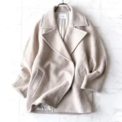 ビューティー&ユース MANTECO メルトンメランジミドルコート S ゆったり