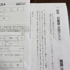2026年最新】日能研 4年 全国テストの人気アイテム - メルカリ