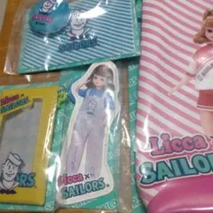 Licca x SAILORS コラボポーチ、ブランケット＆クッションなど4点