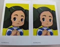 イナズマイレブン ミニフォトカード 森村好葉 メディコス　2枚
