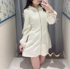 evelyn レースリボンジャージOP ワンピース