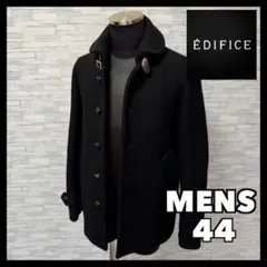 ÉDIFICE ステンカラーコート メンズ 44 ブラック