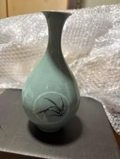 李朝写し　青花 草花文 白磁 面取 瓶　徳利　花入　安東五　池順鐸 李朝写し 青花 草花文 白磁 面取 瓶 徳利 花入 安東五 池