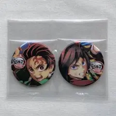 鬼滅の刃 缶バッジ 冨岡義勇 竈門炭治郎 セット 鬼滅の刃 無限城編 アニメイト特典 竈門炭治郎 冨岡義勇 缶バッジ