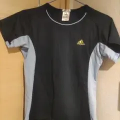 adidas CLIMALITE 半袖Tシャツ ネイビー/ライトブルーM