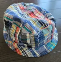KidsForet チェック柄ハット 54cm