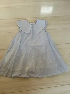 ハート刺繍　ストライプ　ワンピースのサムネイル