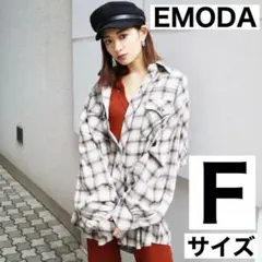 EMODA エモダ ボーイズスプリングフランネルシャツ チェック シャツ F