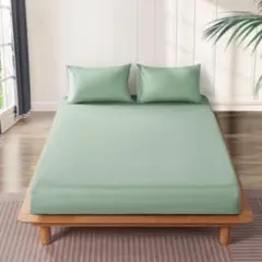 ボックスシーツ 綿100％ ワイドキング 200x200㎝ 敷布団カバー