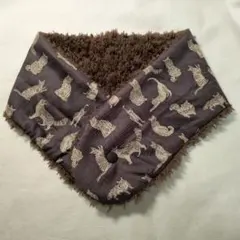 【SALE】リバティ　ハンドメイド　リバーシブル　ネックウォーマー　猫柄