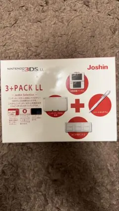 【外箱付き】ニンテンドー3DS LL Joshin限定 3+PACK ホワイト