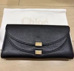 Ａ　極美品 See By Chloe レザー長財布 箱 保存袋 カード付き Chloe（クロエ） 未使用 ラウンドファスナー長財布 レザー 黒 リボン