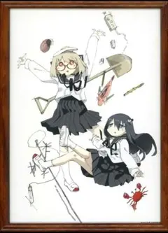 百合漫画 citrus 藍原柚子＆藍原芽衣 9巻有償特典 推しちゃれ複製原画
