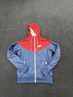 NIKE GOLF ナイロンジャケット レッド×ブルー Sのサムネイル