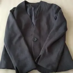 ノーカラージャケット Mサイズ ダークグレー