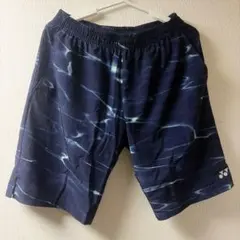 ヨネックス ネイビー水彩模様 ハーフパンツ サイズＬ