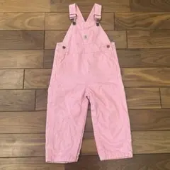 Carhartt ピンク オーバーオール ハートボタン　85〜90cmのサムネイル