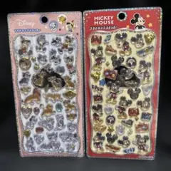 ディズニープチドロップステッカー2種セット