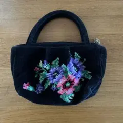 FEILER花柄刺繍 ミニハンドバッグ