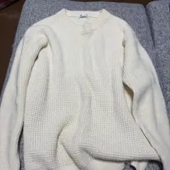 tk. TAKEO KIKUCHI ニット セーター ホワイト Mのサムネイル