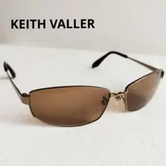 KEITH VALLER サングラス　KVS-022　ブラウン　スクエア　度なし
