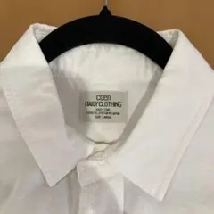 coen メンズ 長袖シャツ ホワイト L