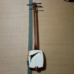 三味線 装飾付き 紅木 犬皮 津軽三味線 昭和 レア 骨董品 アンティーク
