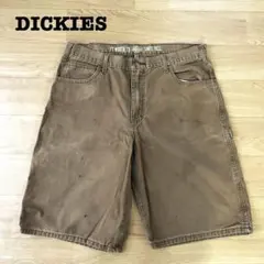 ディッキーズ ダックペインターショーツ ハーフパンツ ブラウン W36相当 古着のサムネイル