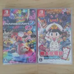 【新品未使用品】スイッチ マリオカート8 桃太郎電鉄 昭和平成令和も定番！セット