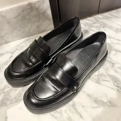 美品⭐︎Le Talon ブラックレザーローファー 24.5cm