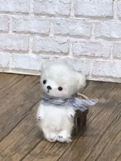 テディベア ハンドメイド ぬいぐるみ ブラウン熊 幸運の瓶 お迎え待っ