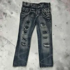 ARMANI JEANS ダメージ加工 デニムパンツ メンズ - メルカリ