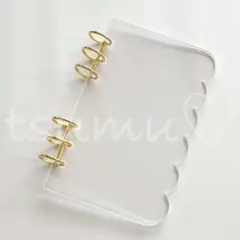 アクリルバインダー 貯金管理 手帳 家計簿 お給料 バインダー クリアカレンダー