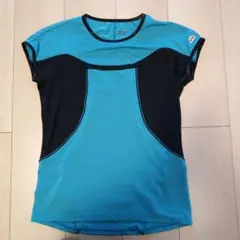 美品ellesse 半袖 Tシャツ Sターコイズ/ブラック1033番のサムネイル