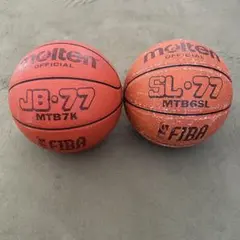 molten JB-77・SL-77 バスケットボール2個セット ジャンク品