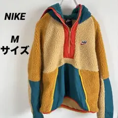 NIKE ナイキ マルチカラー ボアハーフジップ フリースジャケット Mサイズ