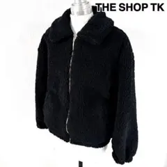 【美品】THE SHOP TK ボア ブルゾン ジャケット ブラック M