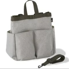 大容量 マザーズバッグ グレー